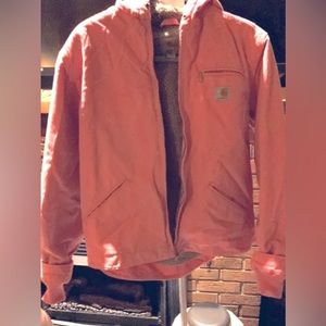 Pink Carhartt hooded coat